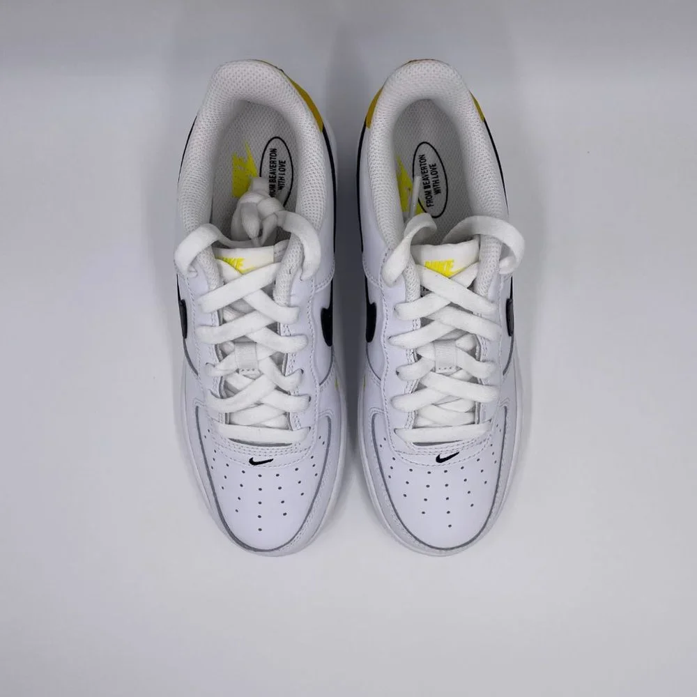 Nike Air Force 1 LV8 White / Black Womens Shoes - Picture 5 of 8